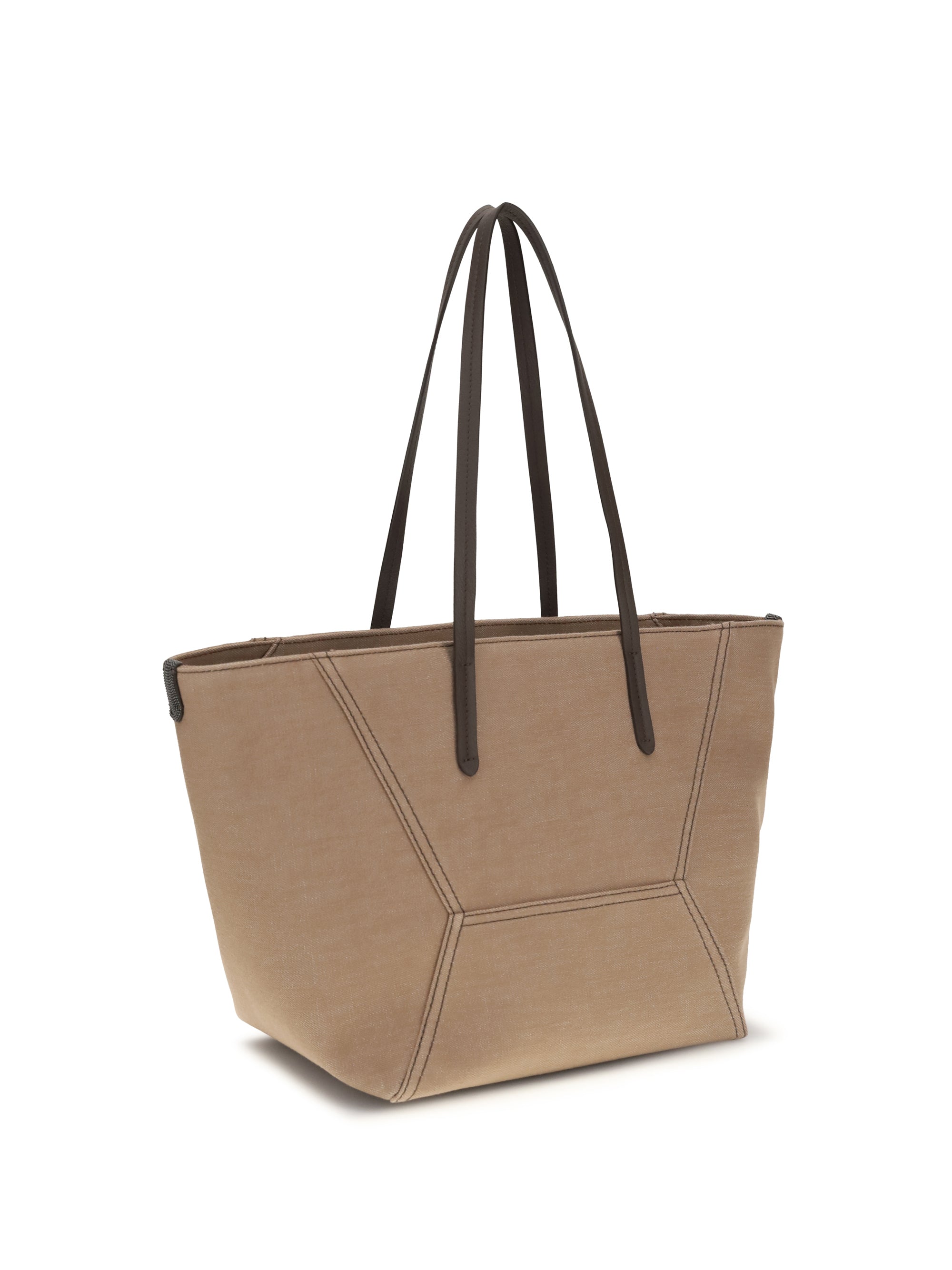 BRUNELLO CUCINELLI OS canvas shoulder bag