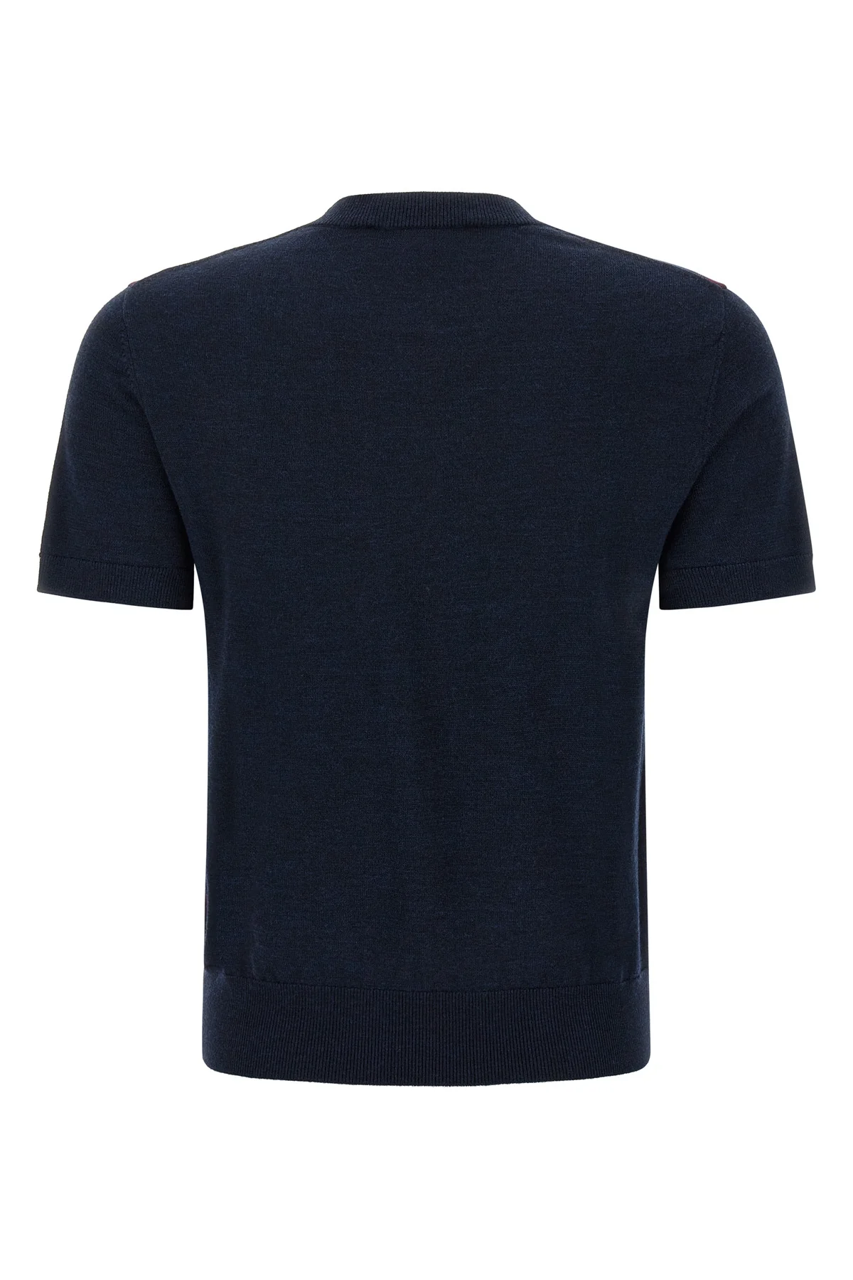 the tory burch short-sleeved sweater reinterprets the classic codes of knitwear