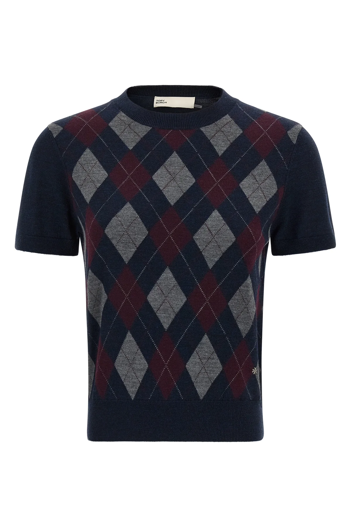 TORY BURCH M the tory burch short-sleeved sweater reinterprets the classic codes of knitwear