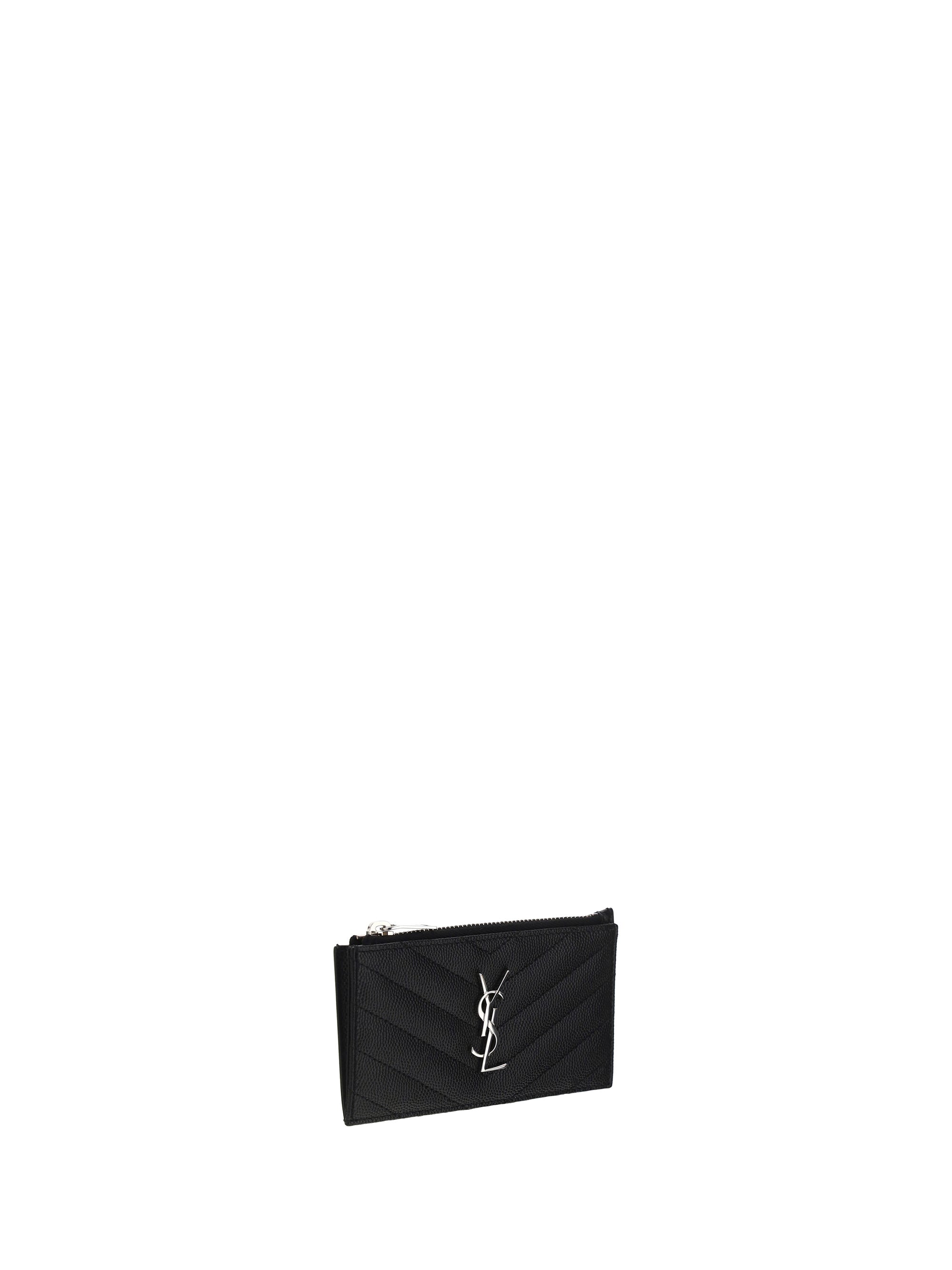 SAINT LAURENT OS leather cardholder