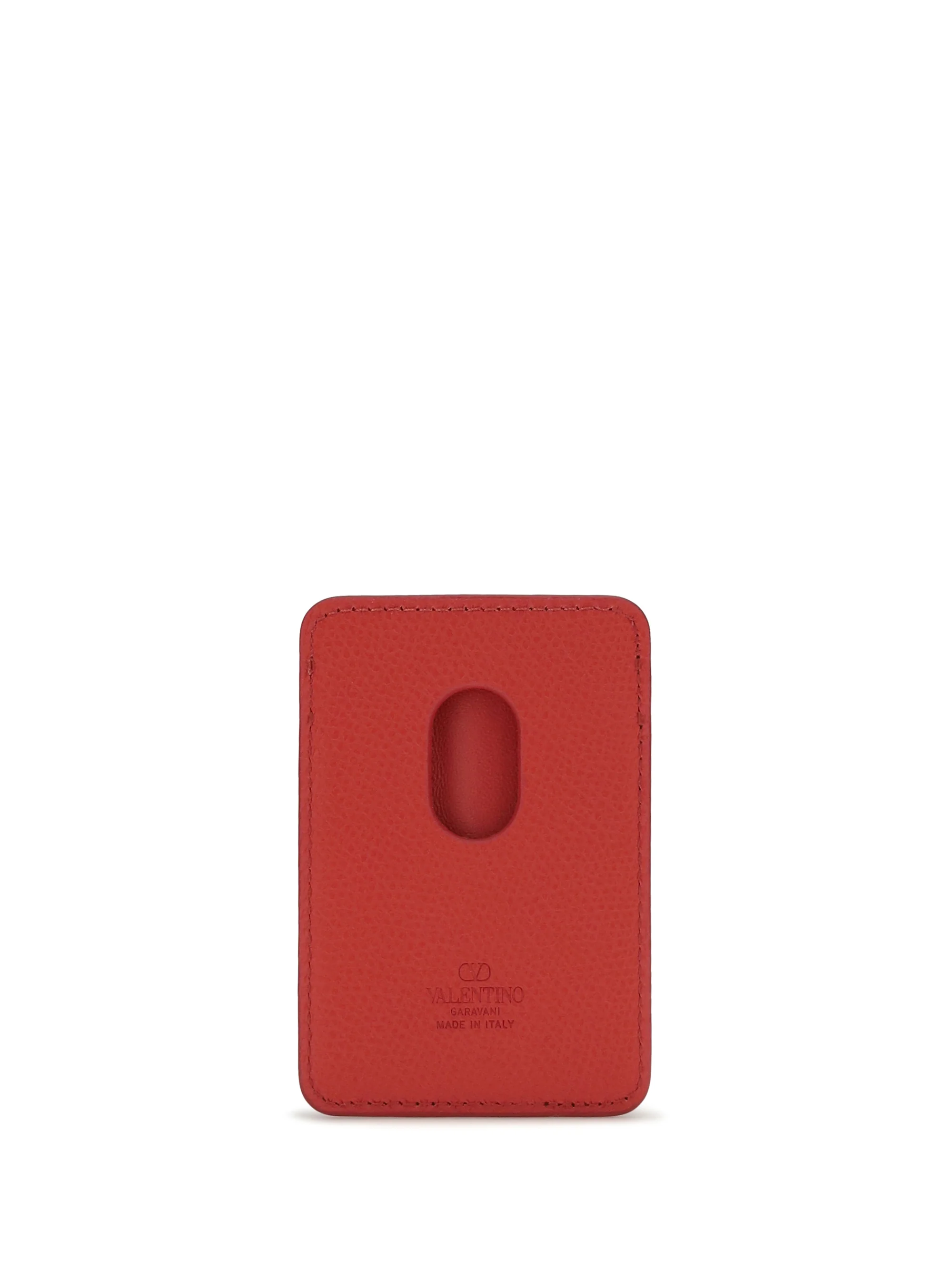 VALENTINO GARAVANI OS vlogo signature magnetic card holder