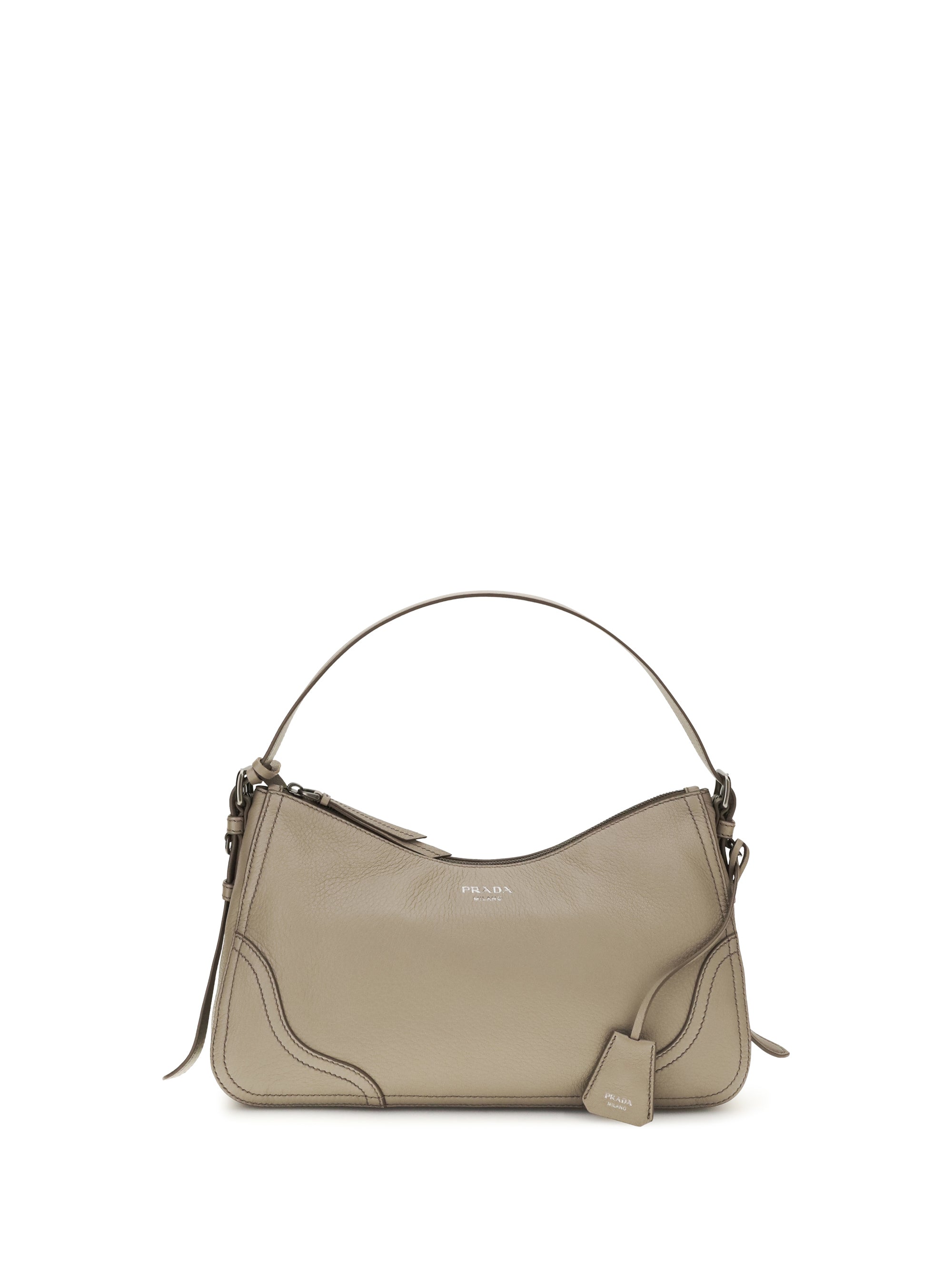 PRADA OS aimée large shoulder bag in leather