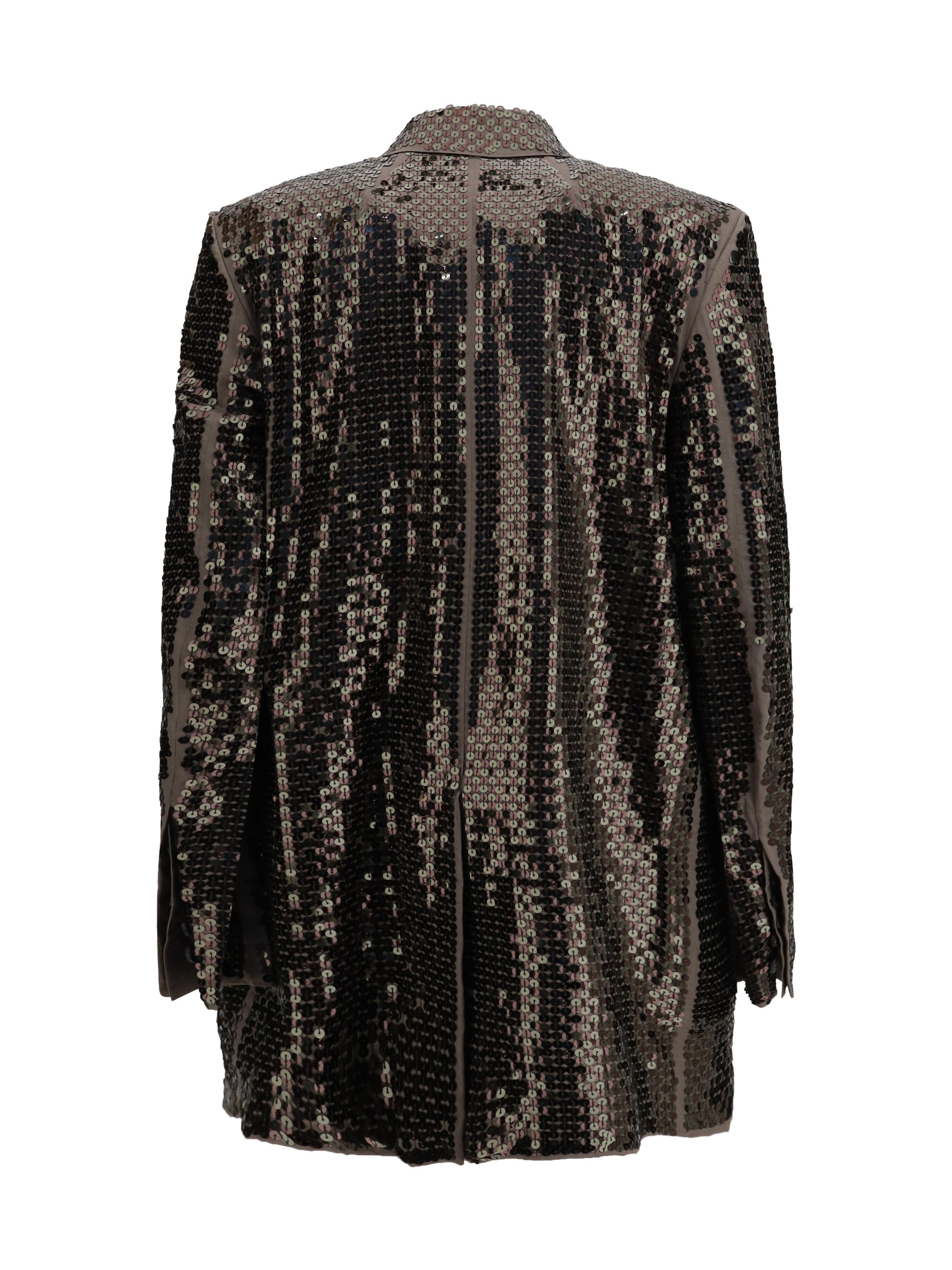 RICK OWENS 42 concordian embroidered single-breasted jacket