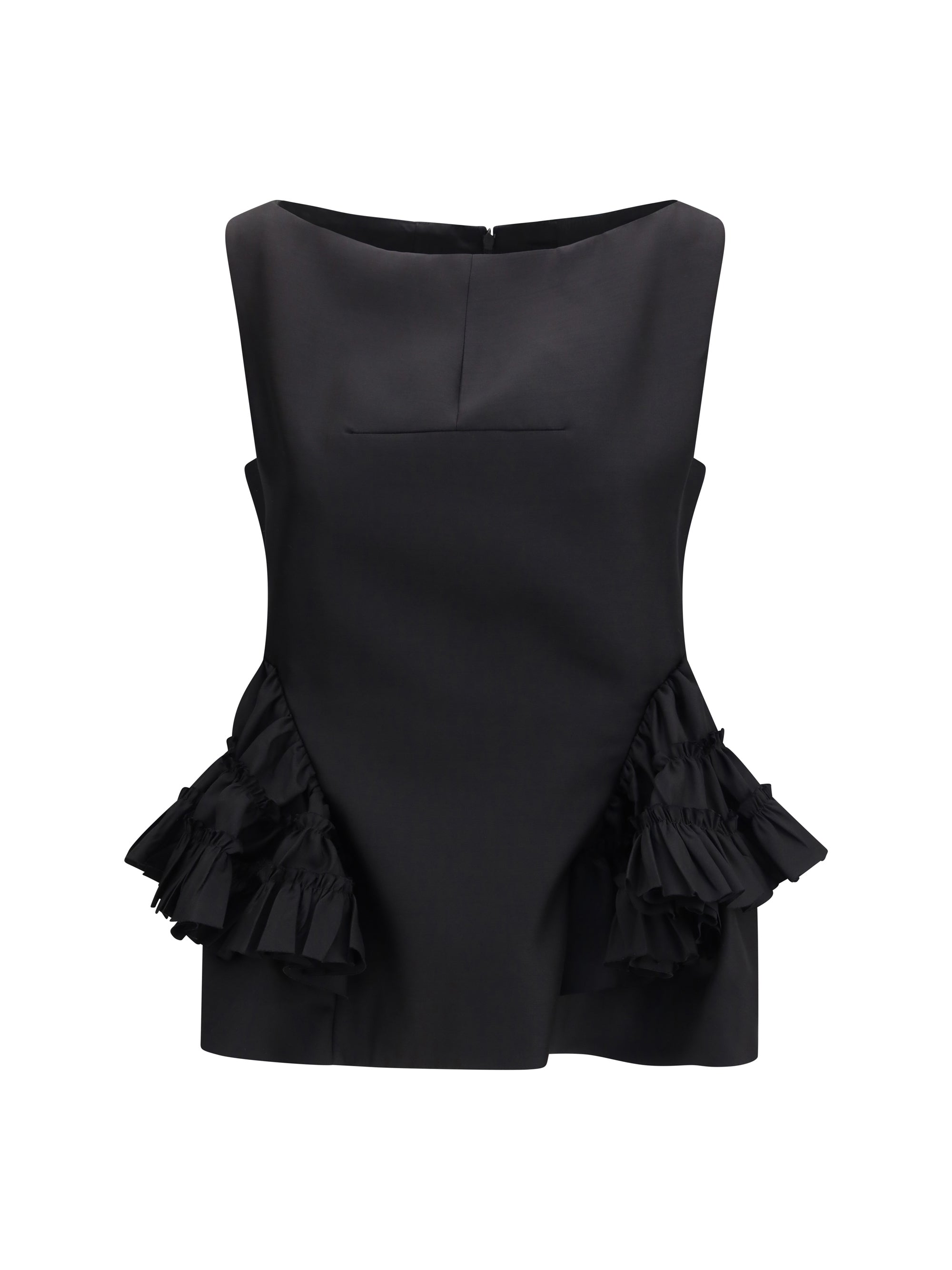 DRIES VAN NOTEN 38 ruffled peplum top