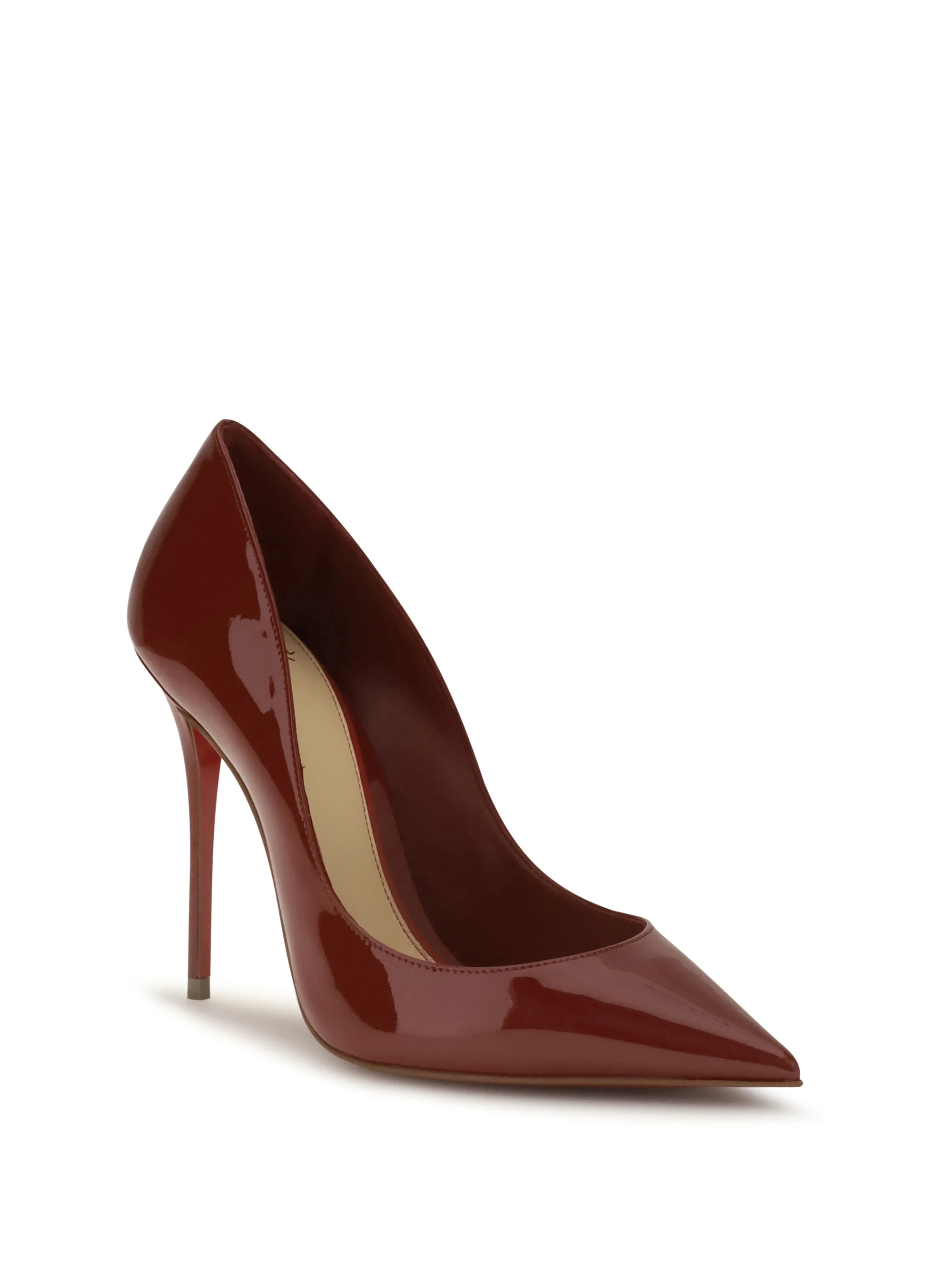 CHRISTIAN LOUBOUTIN 37 la pigalle patent leather pumps