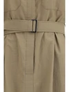 pocket belted midi dress