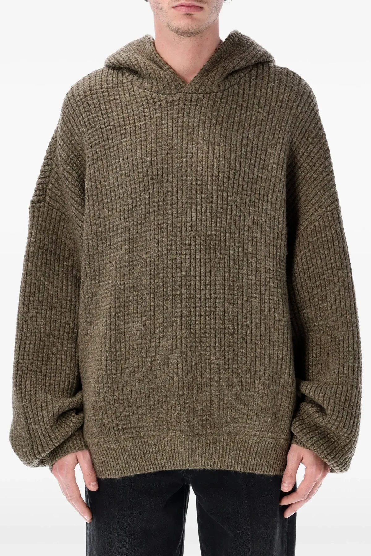 FEAR OF GOD ESSENTIAL L 90s hoodie in heavy waffle fabric