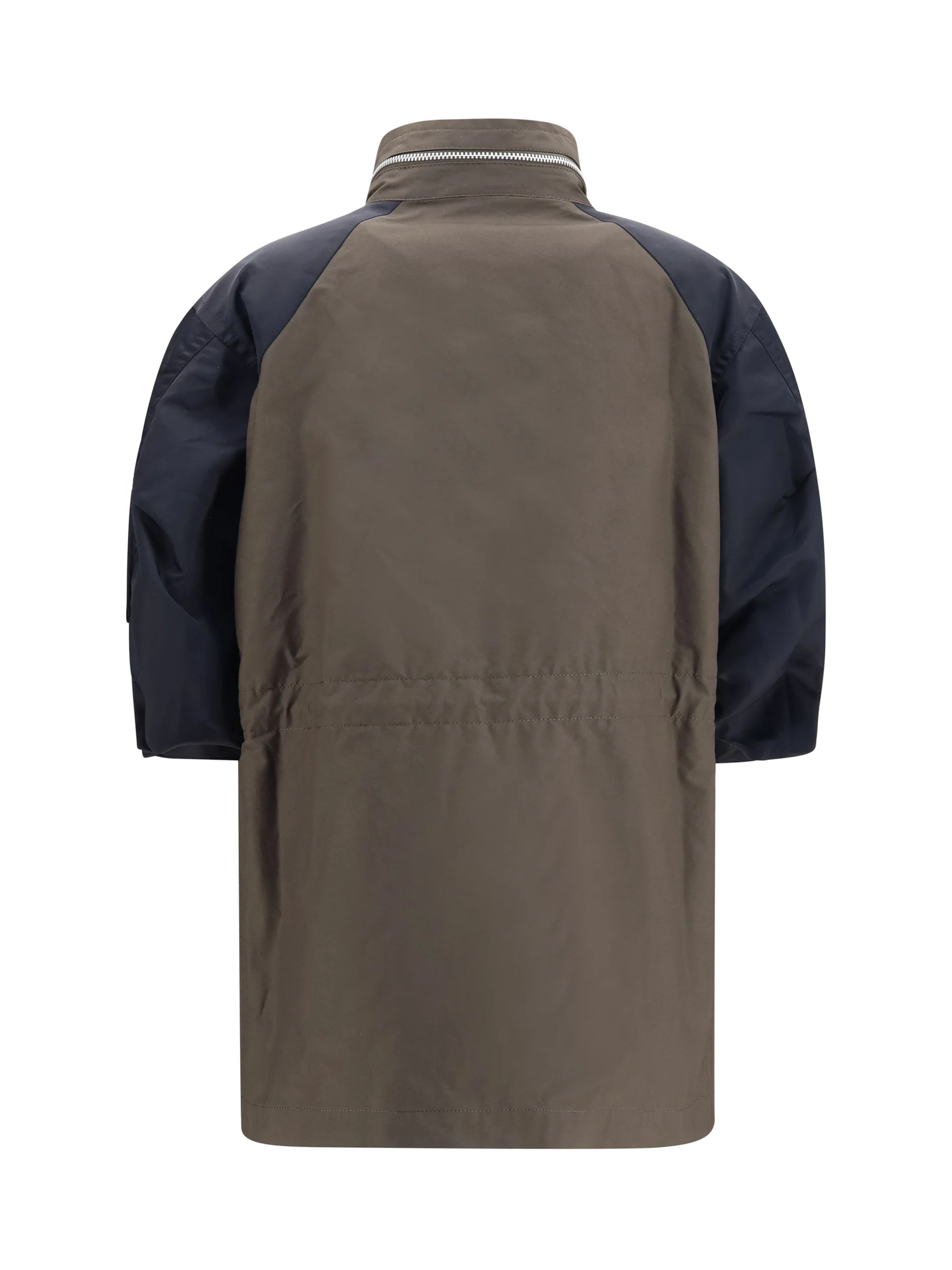 SACAI 2 nylon and cotton jacket with three-quarter sleeves