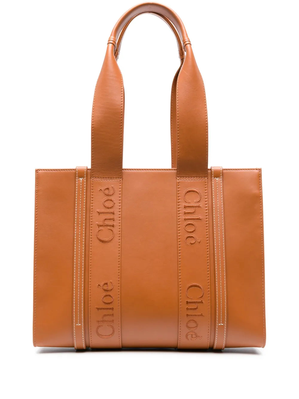 chloe-woody-medium-brown-leather-tote