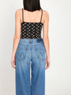 moon printed jersey top