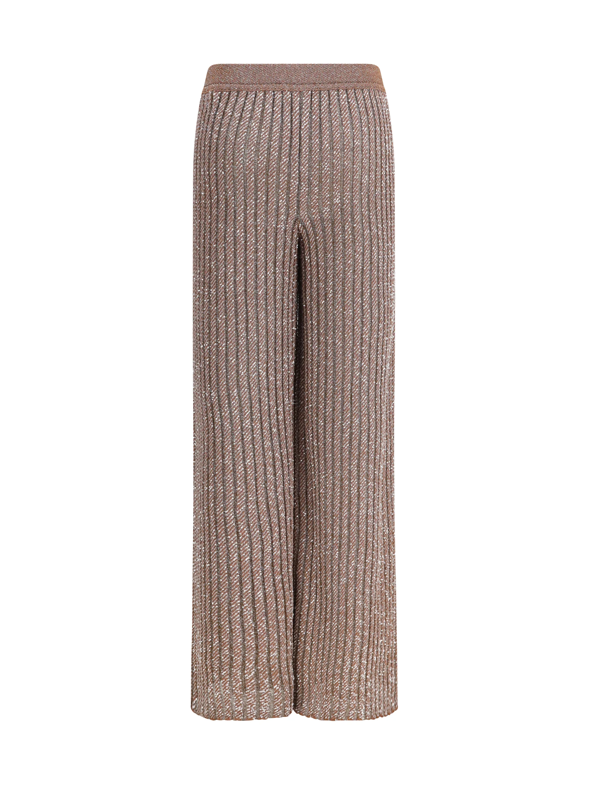 MISSONI 42 tailored pants in lamé viscose with sequins