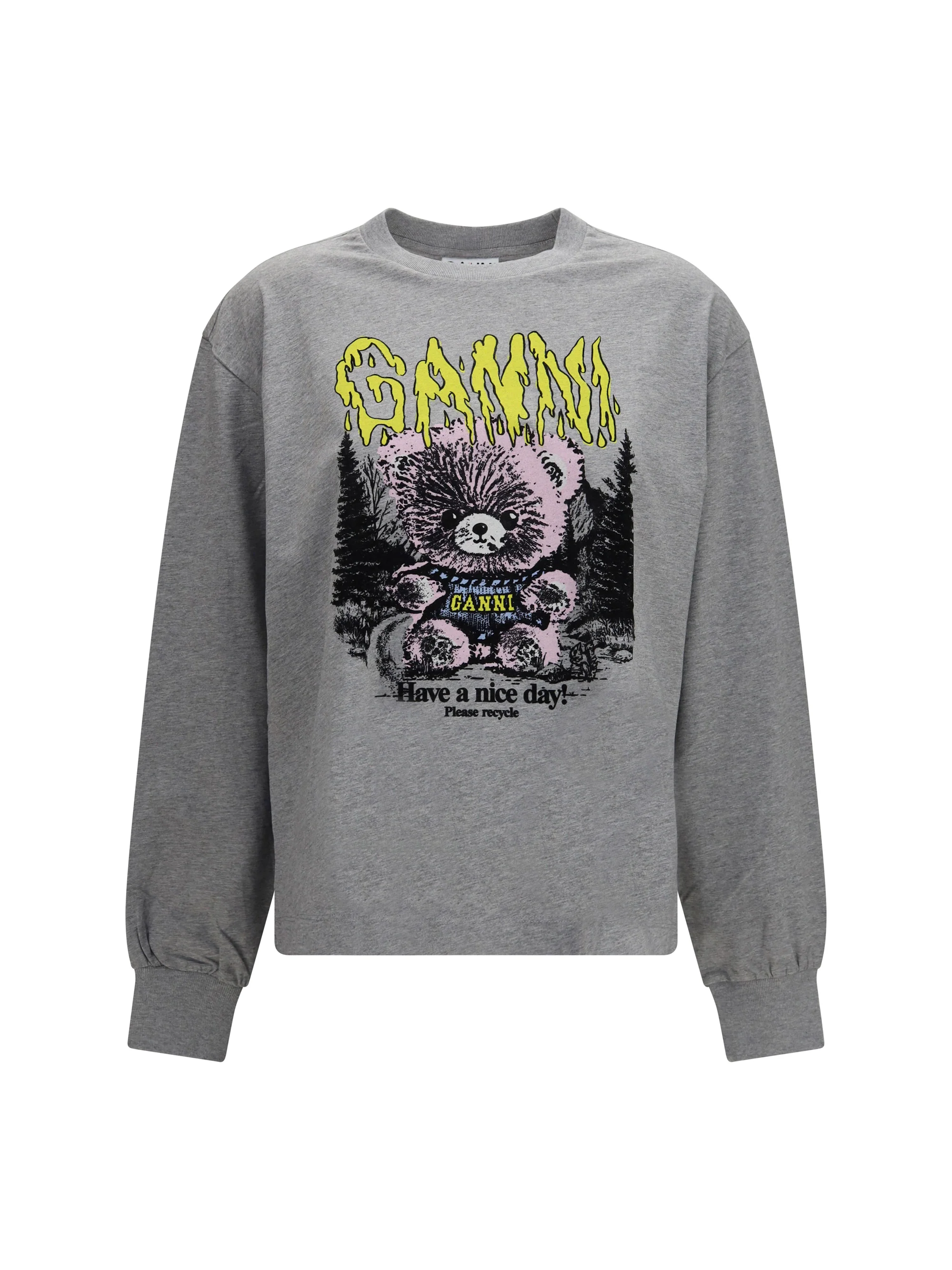 GANNI L isoli teddy forest sweatshirt