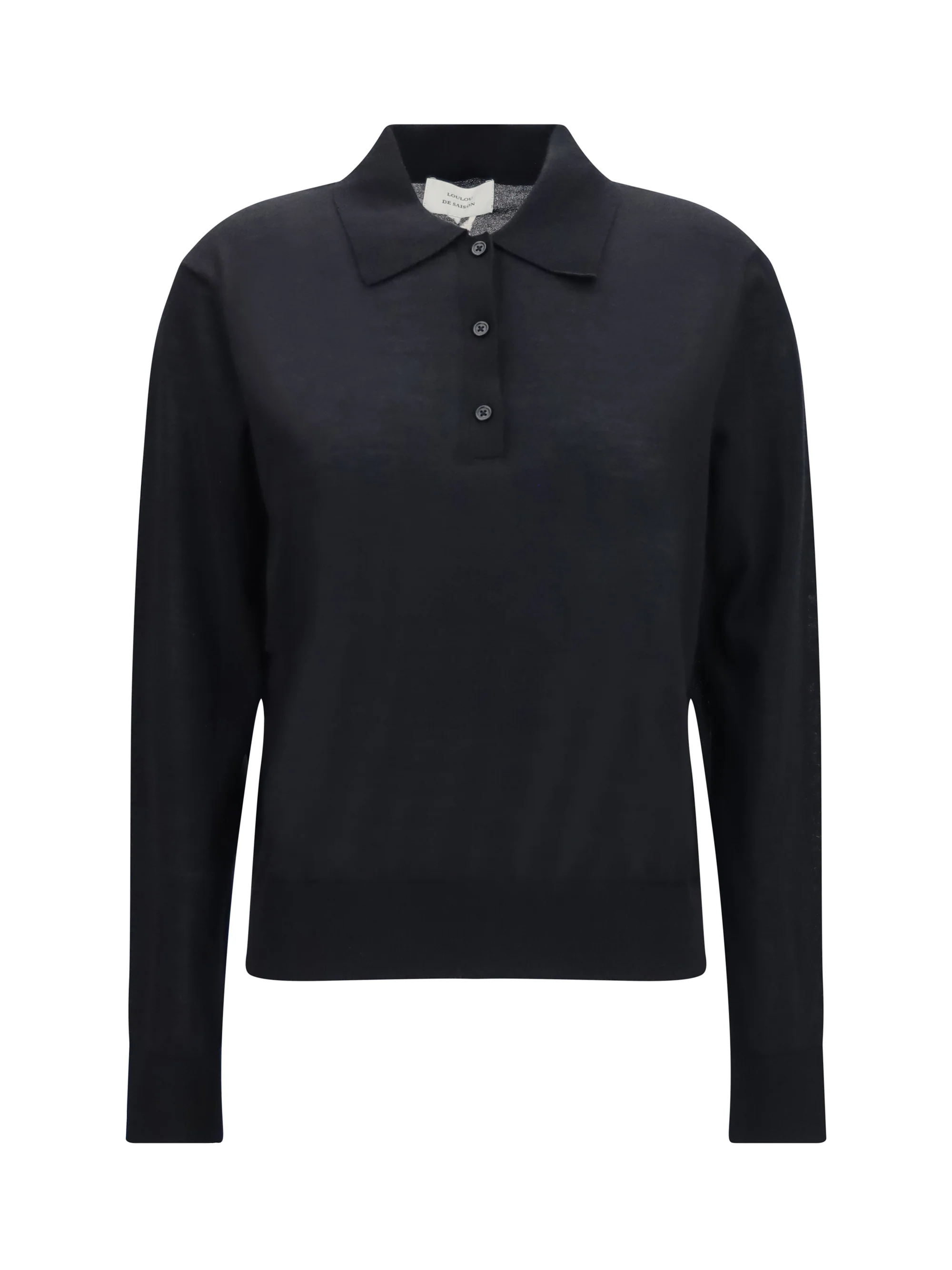 LOULOU DE SAISON L miles long-sleeve fine-knit polo