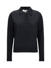 miles long-sleeve fine-knit polo