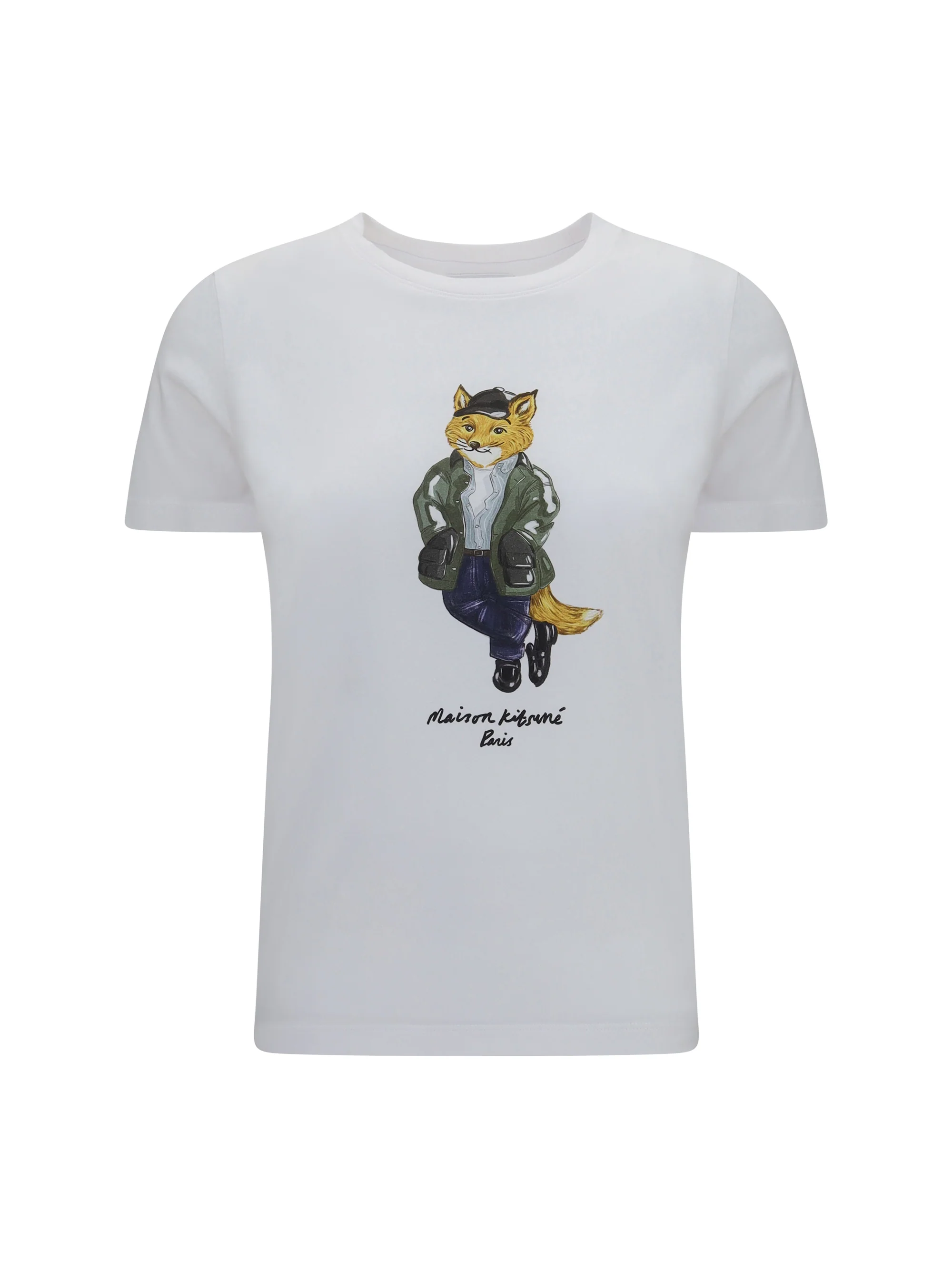 MAISON KITSUNÉ L cotton logo t-shirt