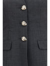 wool peplum blazer