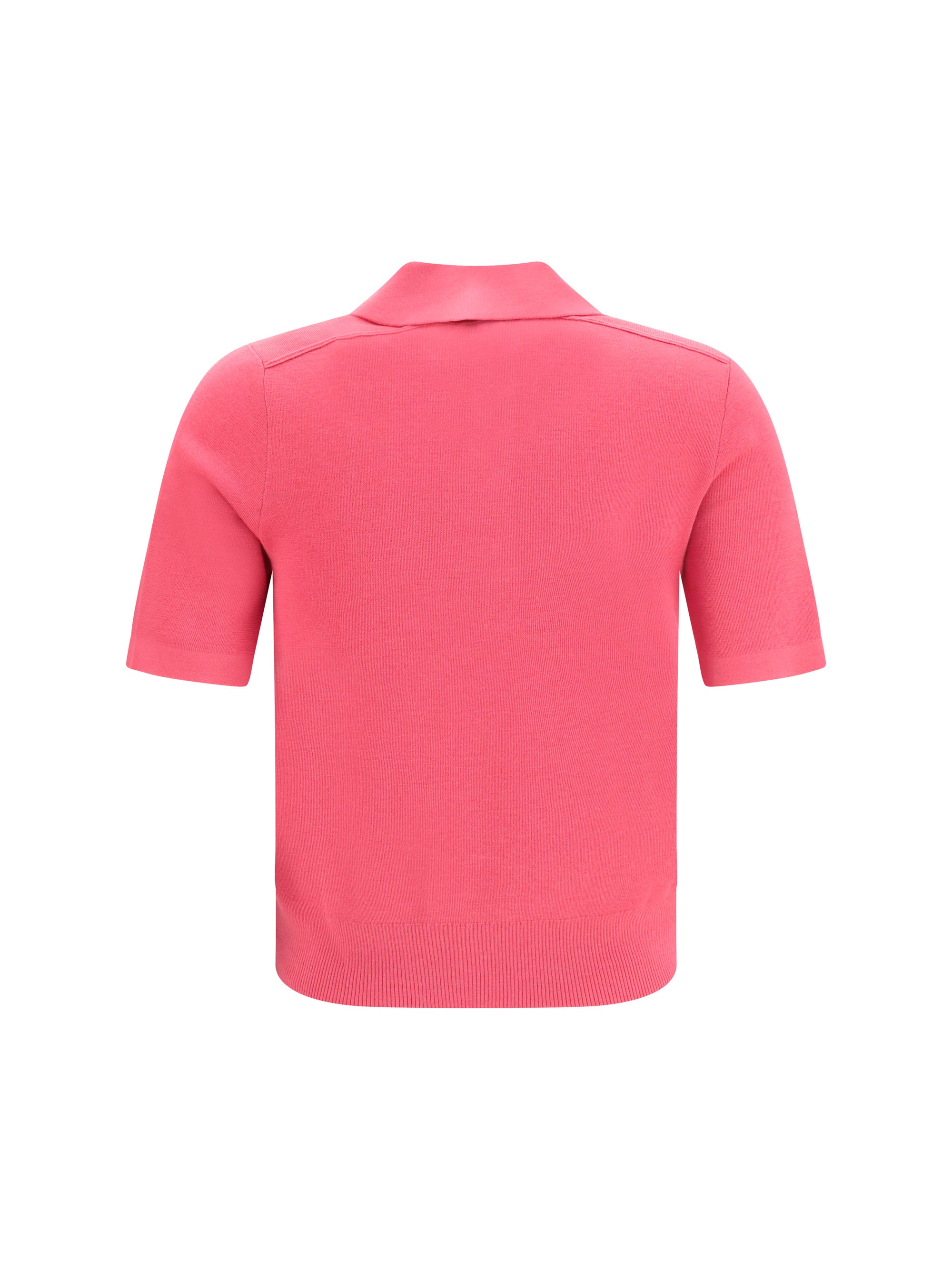 BURBERRY L wool polo with check details