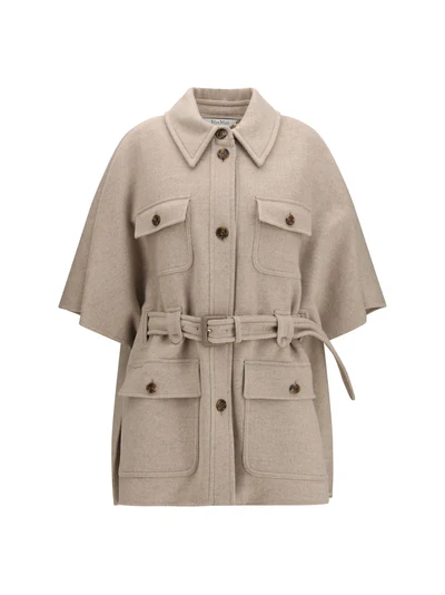 nettare cashmere cape with belt