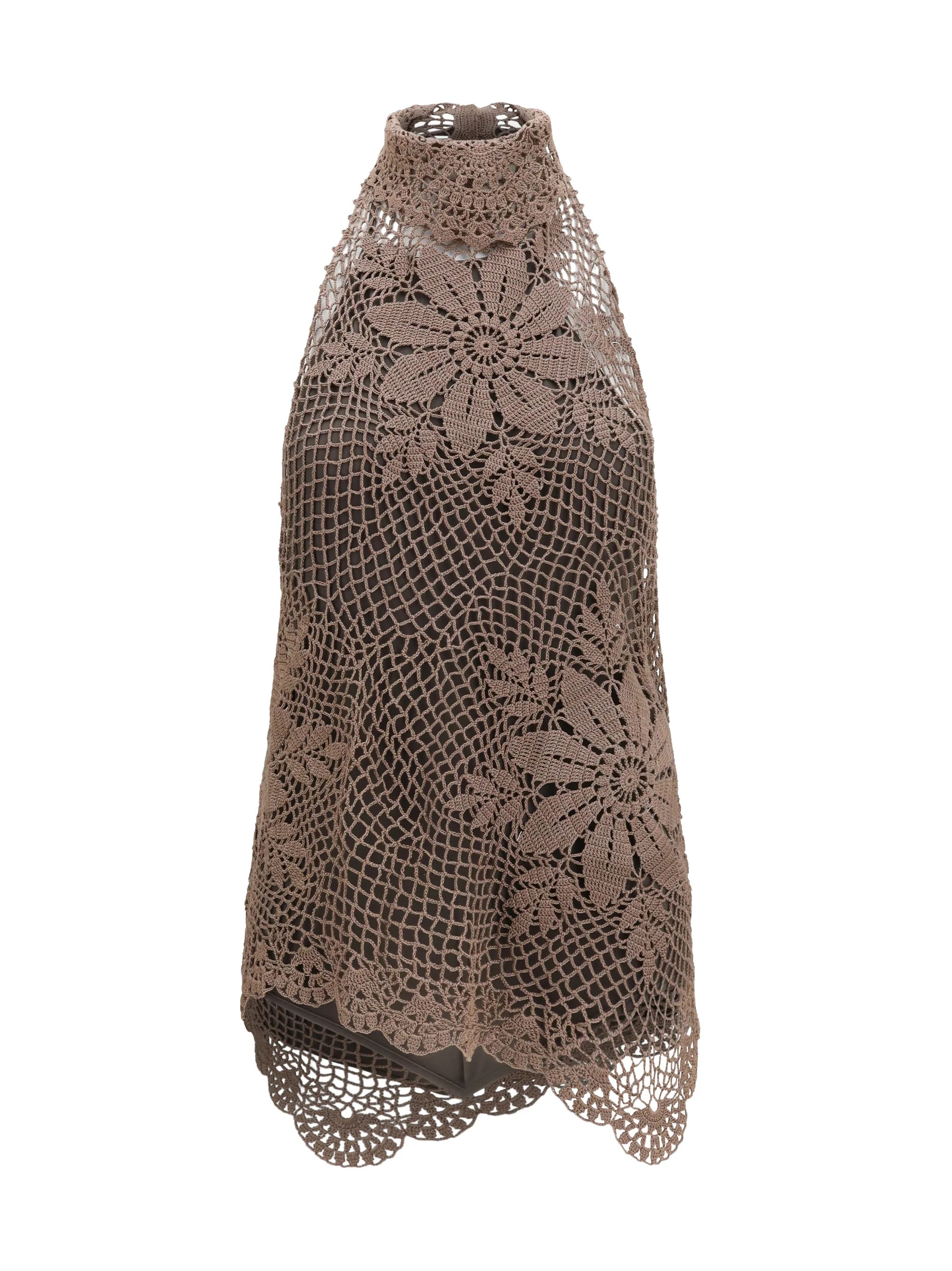 MAGDA BUTRYM 40 crochet lace high-neck top