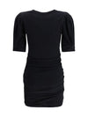 mini dress in stretch cotton