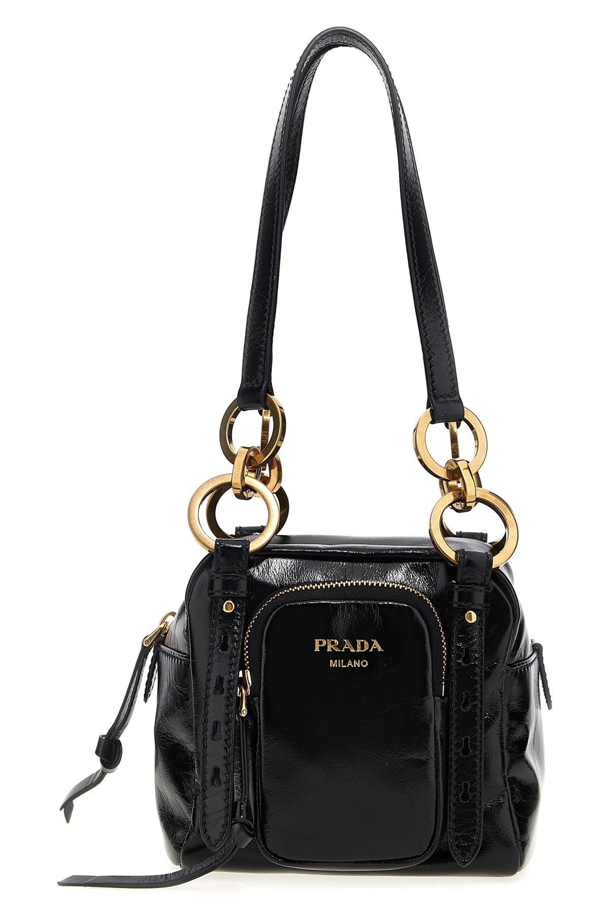 PRADA OS dangle mini leather top case