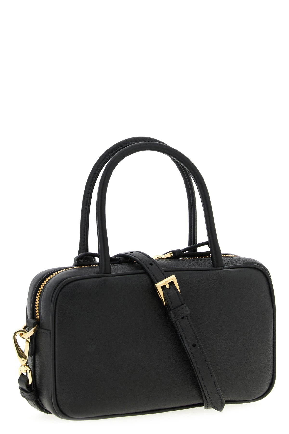 bauletto leather handbag