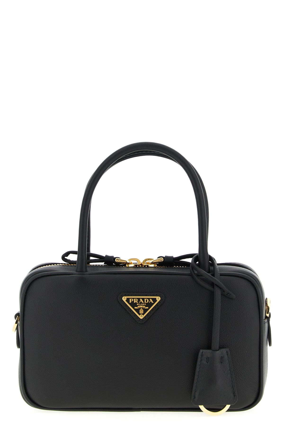 PRADA OS bauletto leather handbag