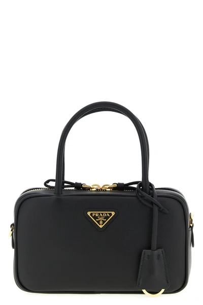 bauletto leather handbag