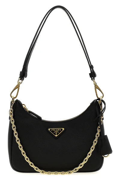 prada re-edition mini handbag in saffiano leather
