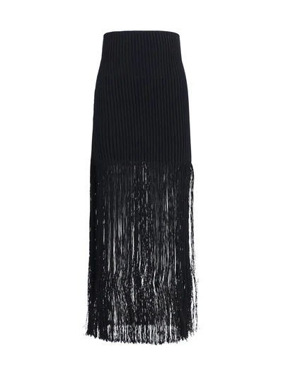 fringe pencil skirt