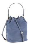 prada duet re-nylon and saffiano leather tone-on-tone bucket bag