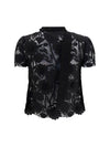 tie-neck top