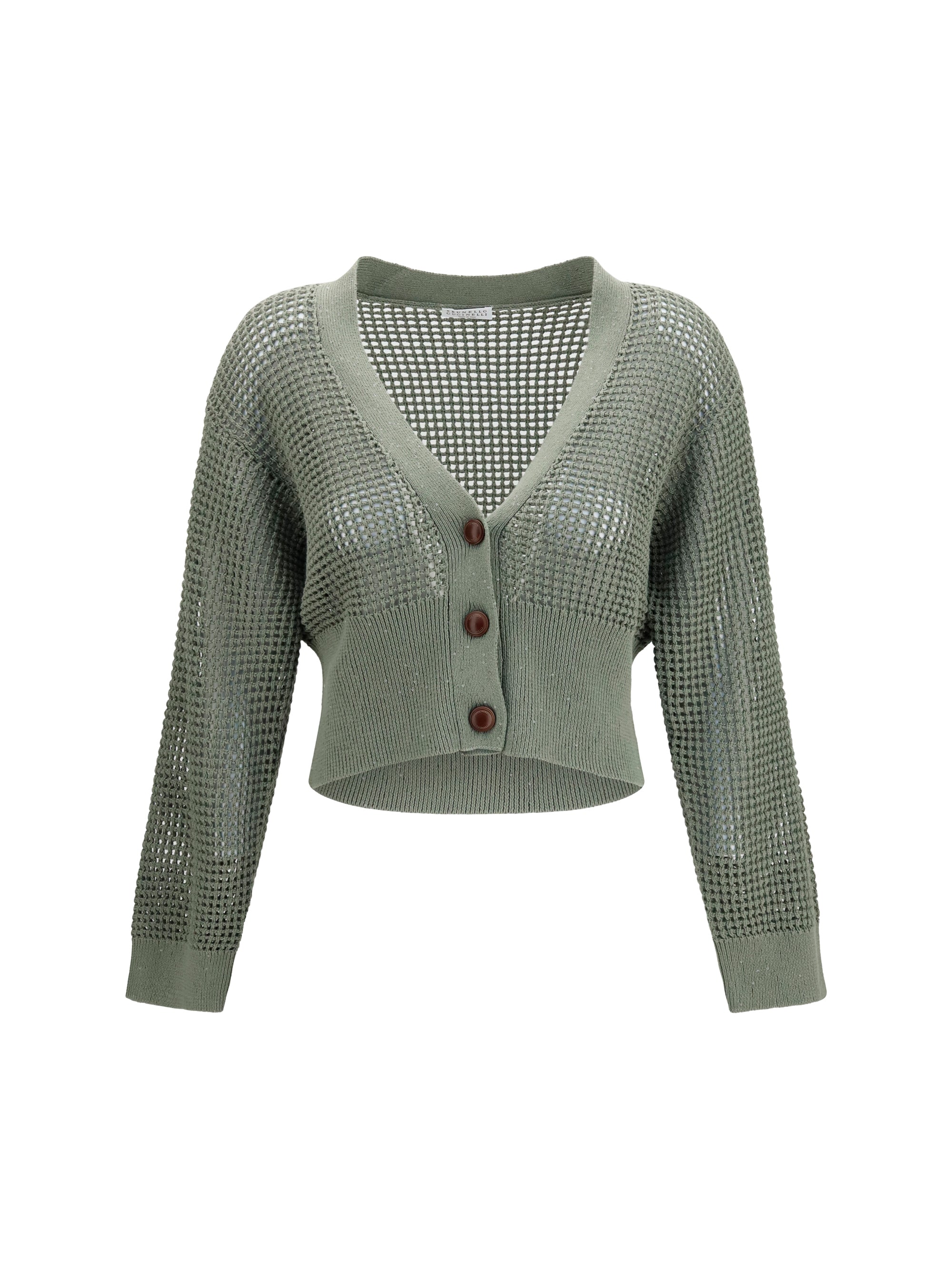 BRUNELLO CUCINELLI L sequined mesh cardigan
