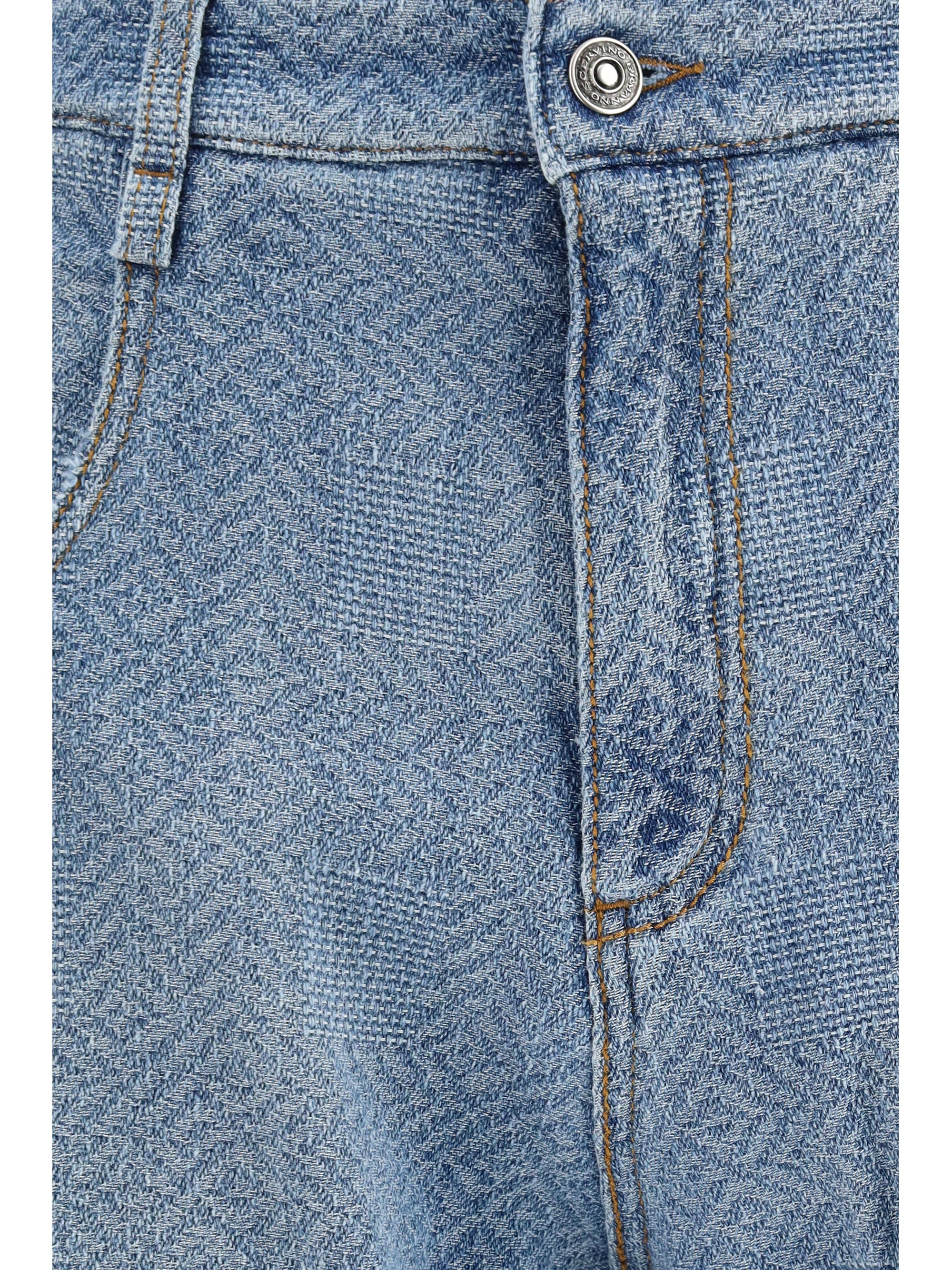 baggy jeans in pure cotton