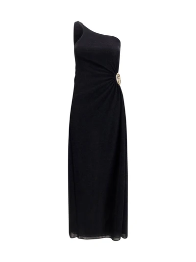 lumière one-shoulder dress with spiral detail
