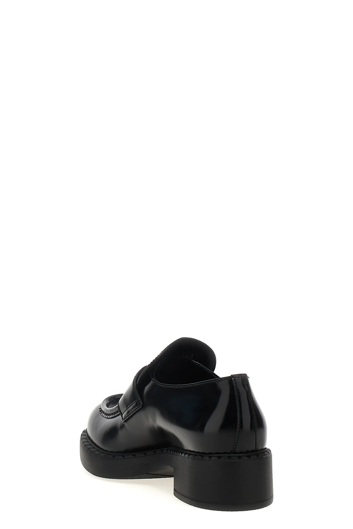 chocolate loafers in brushed leather