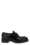 chocolate loafers in brushed leather