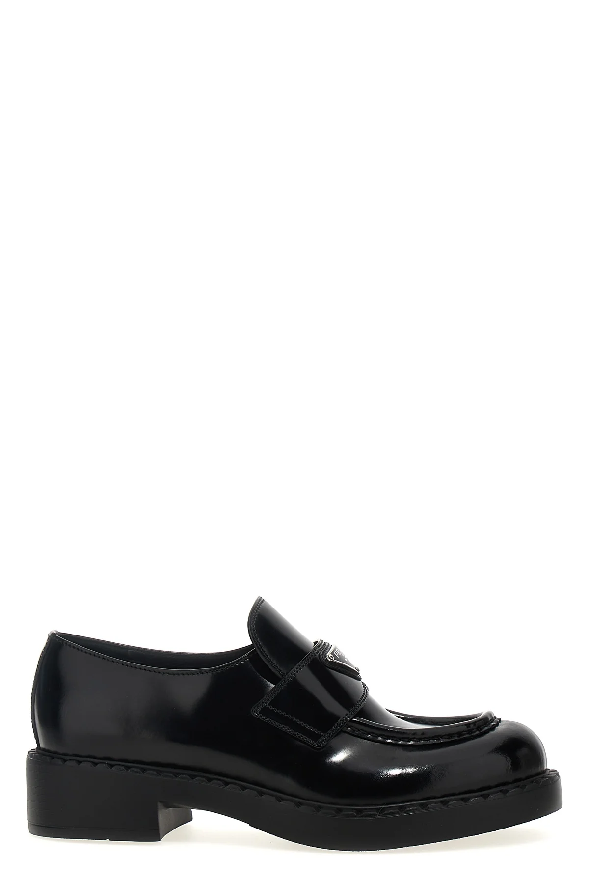 chocolate loafers in brushed leather