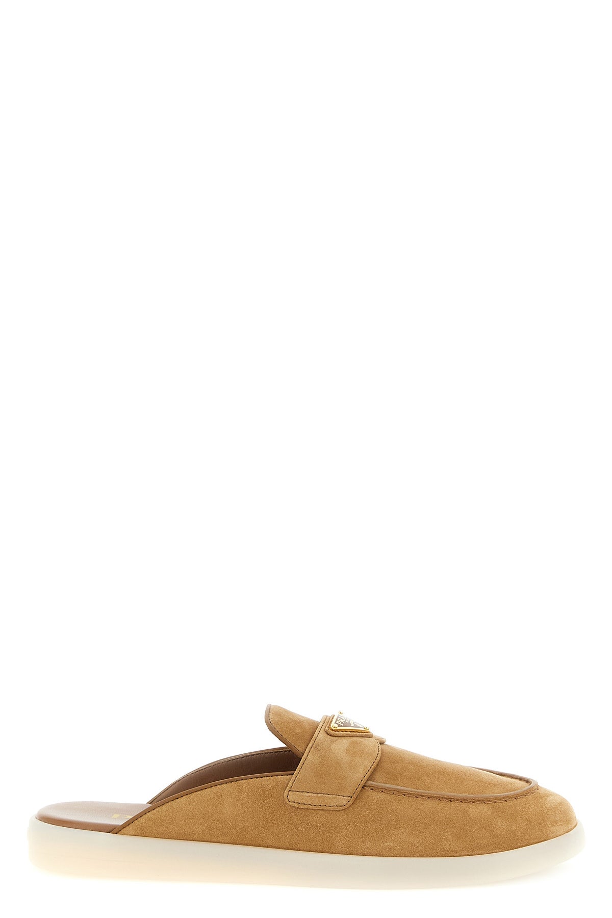 PRADA 36 suede sabots