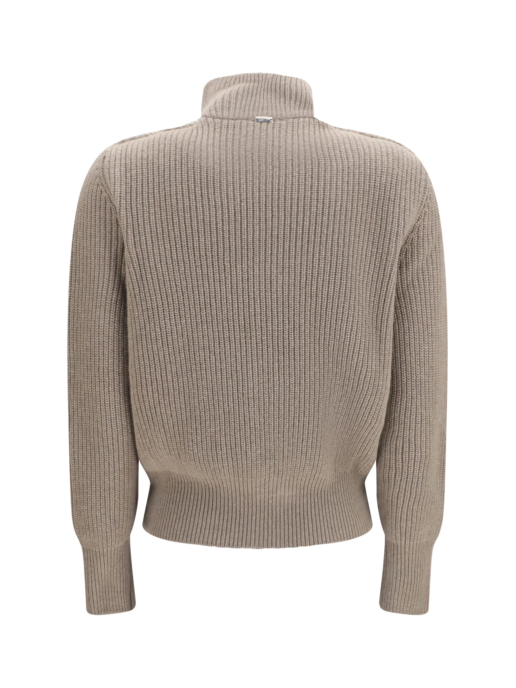 HERNO L resort ribbed pure wool cardigan