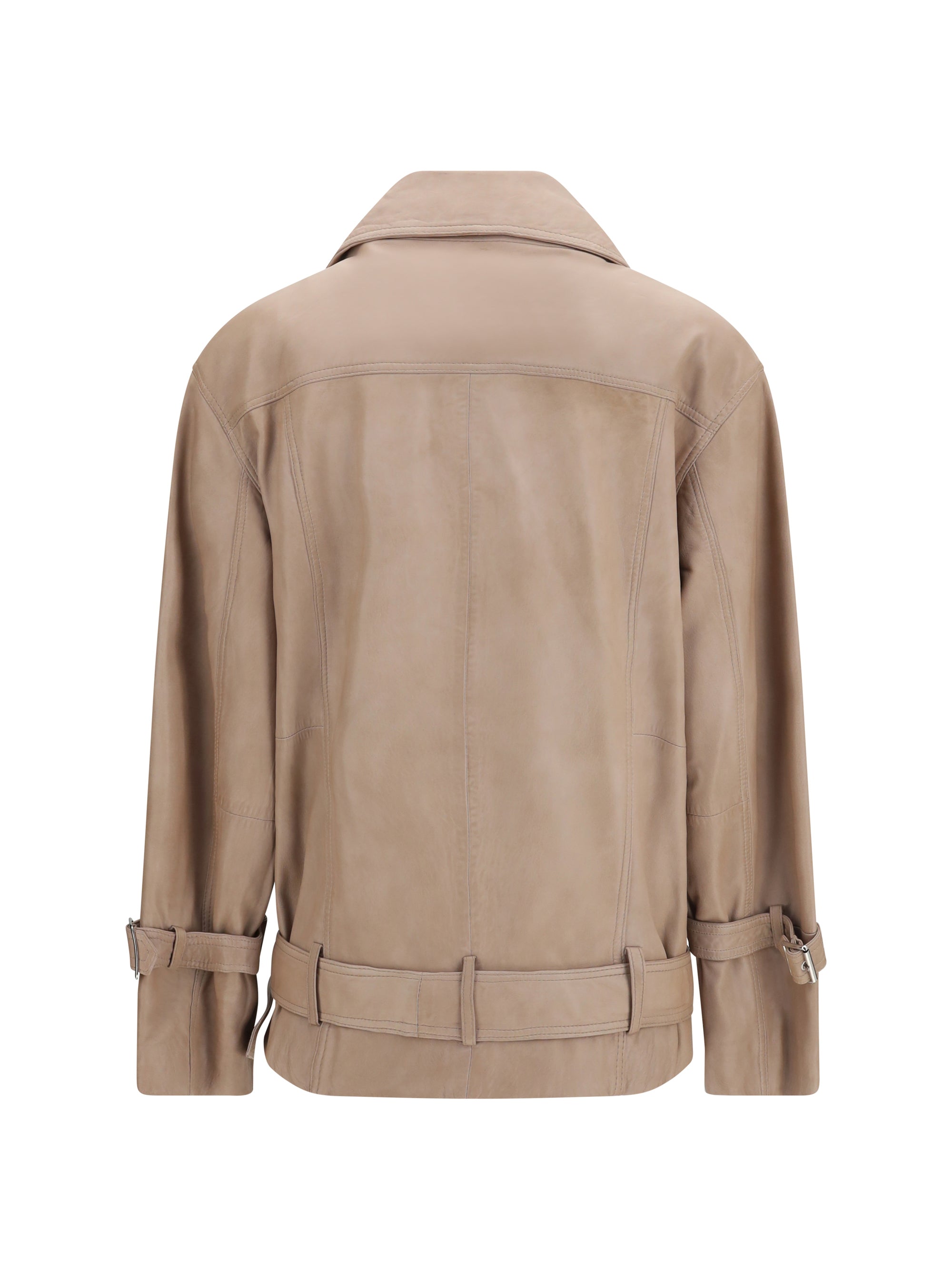 leather biker jacket