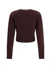 bea cropped wool cardigan