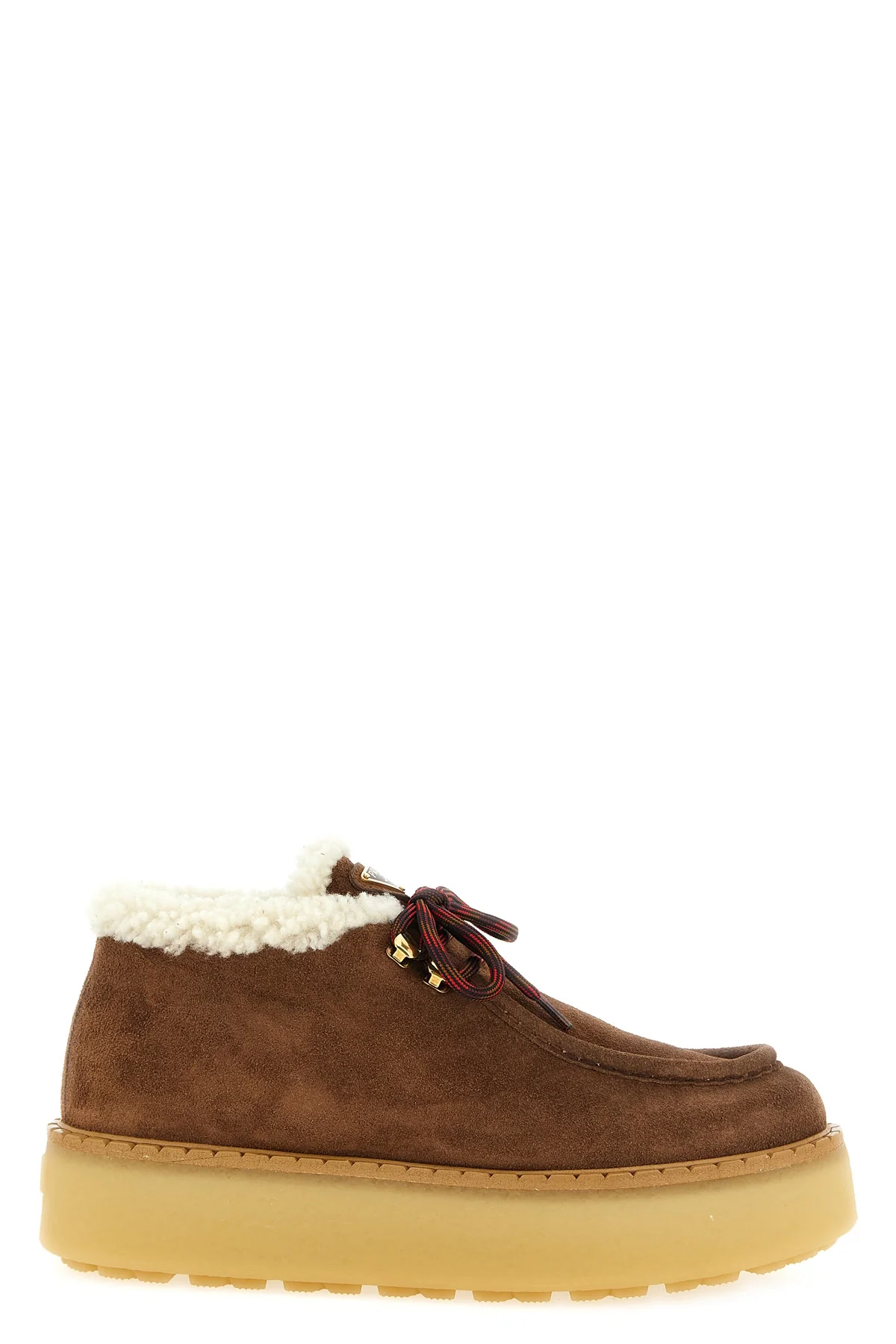 PRADA 36 prada lace-up shoes blend a utility aesthetic