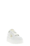 downtown bold openwork leather sneakers