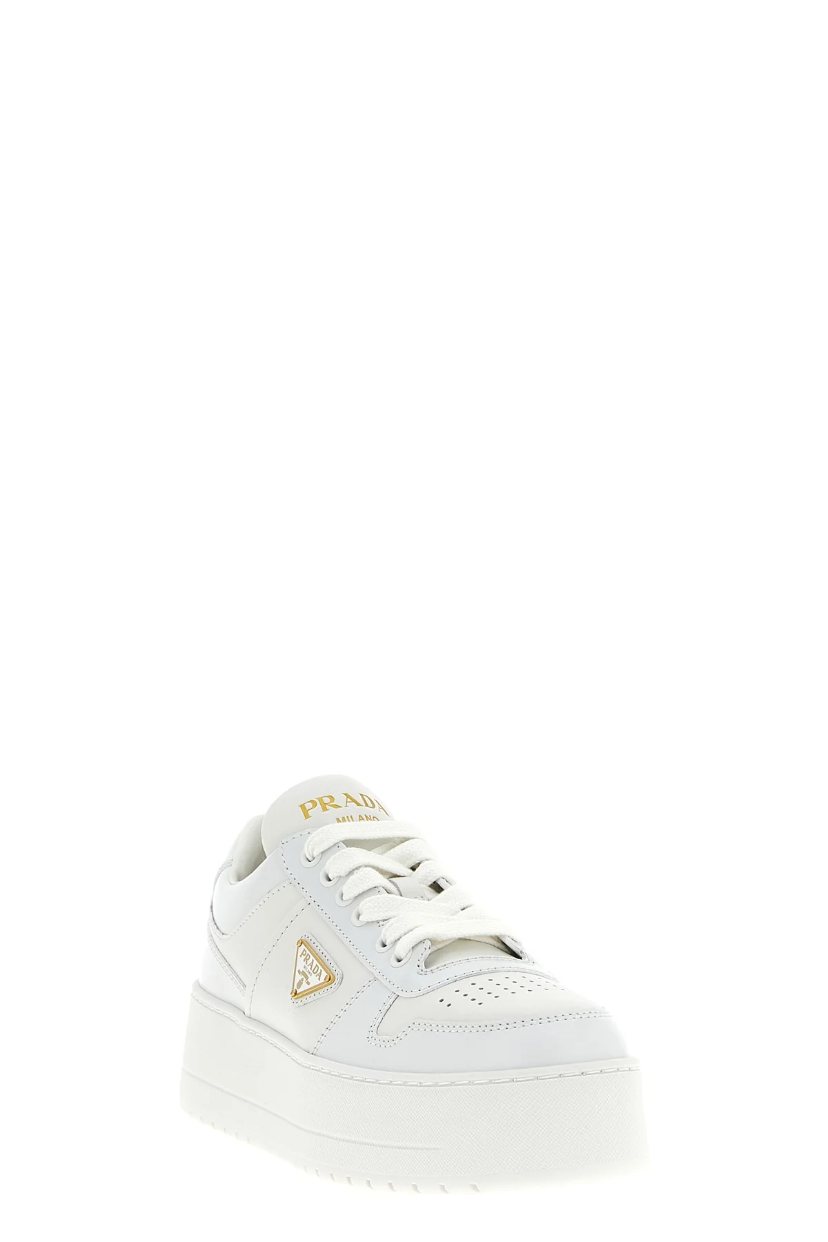 downtown bold openwork leather sneakers