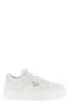 downtown bold openwork leather sneakers