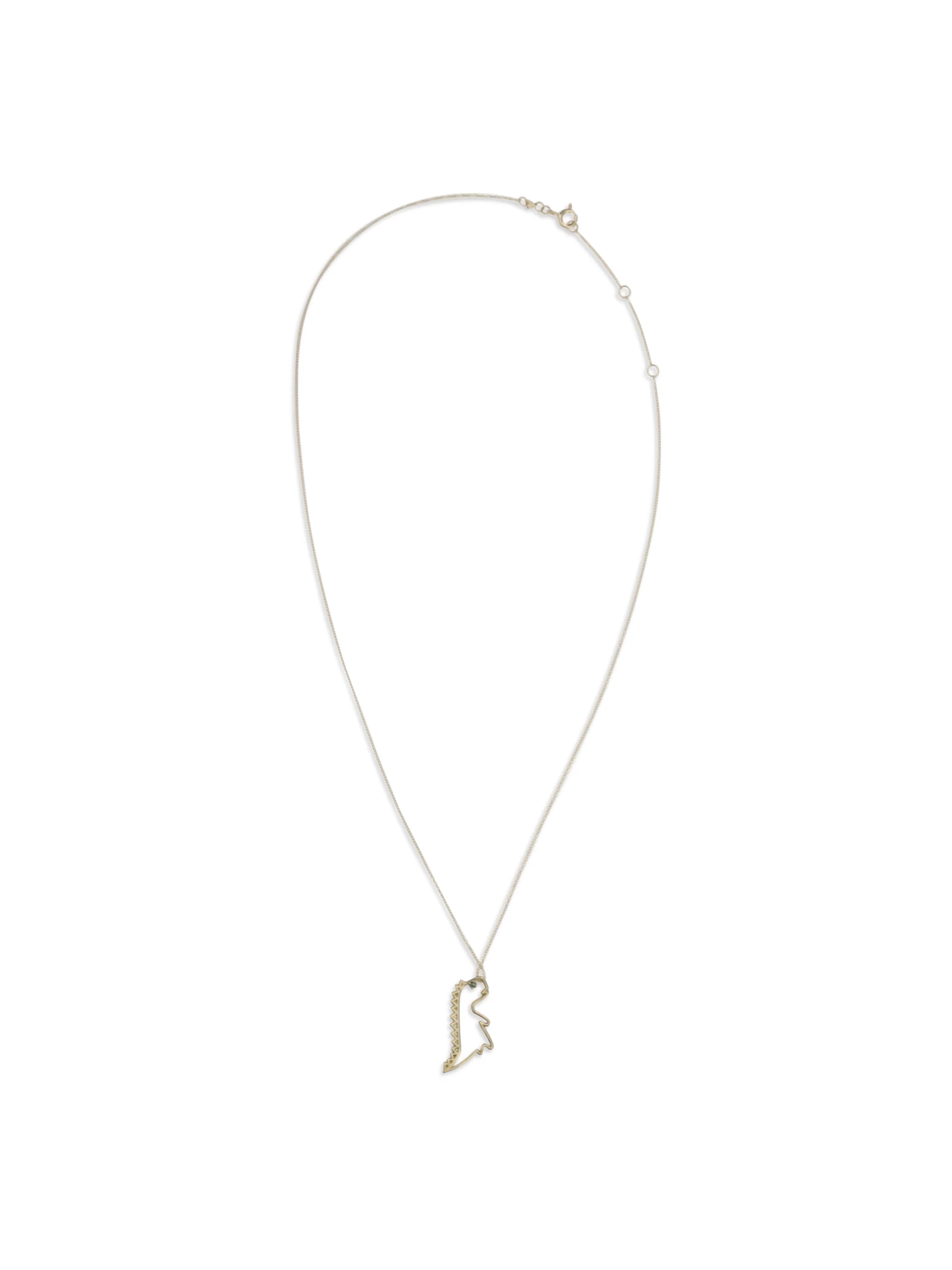 ALIITA OS dino esmeralda necklace