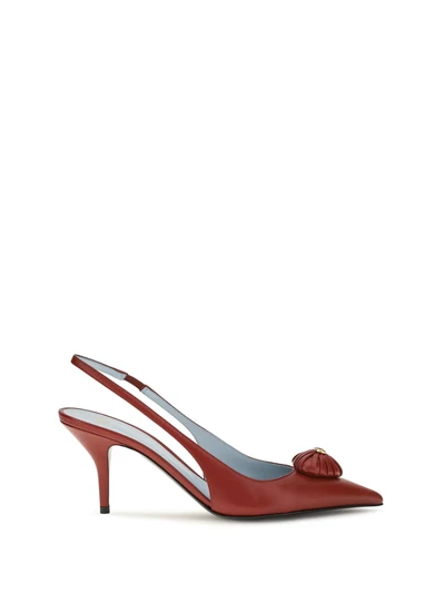 coeur royal slingback leather pumps