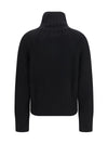 ribbed troyer sweater with zip