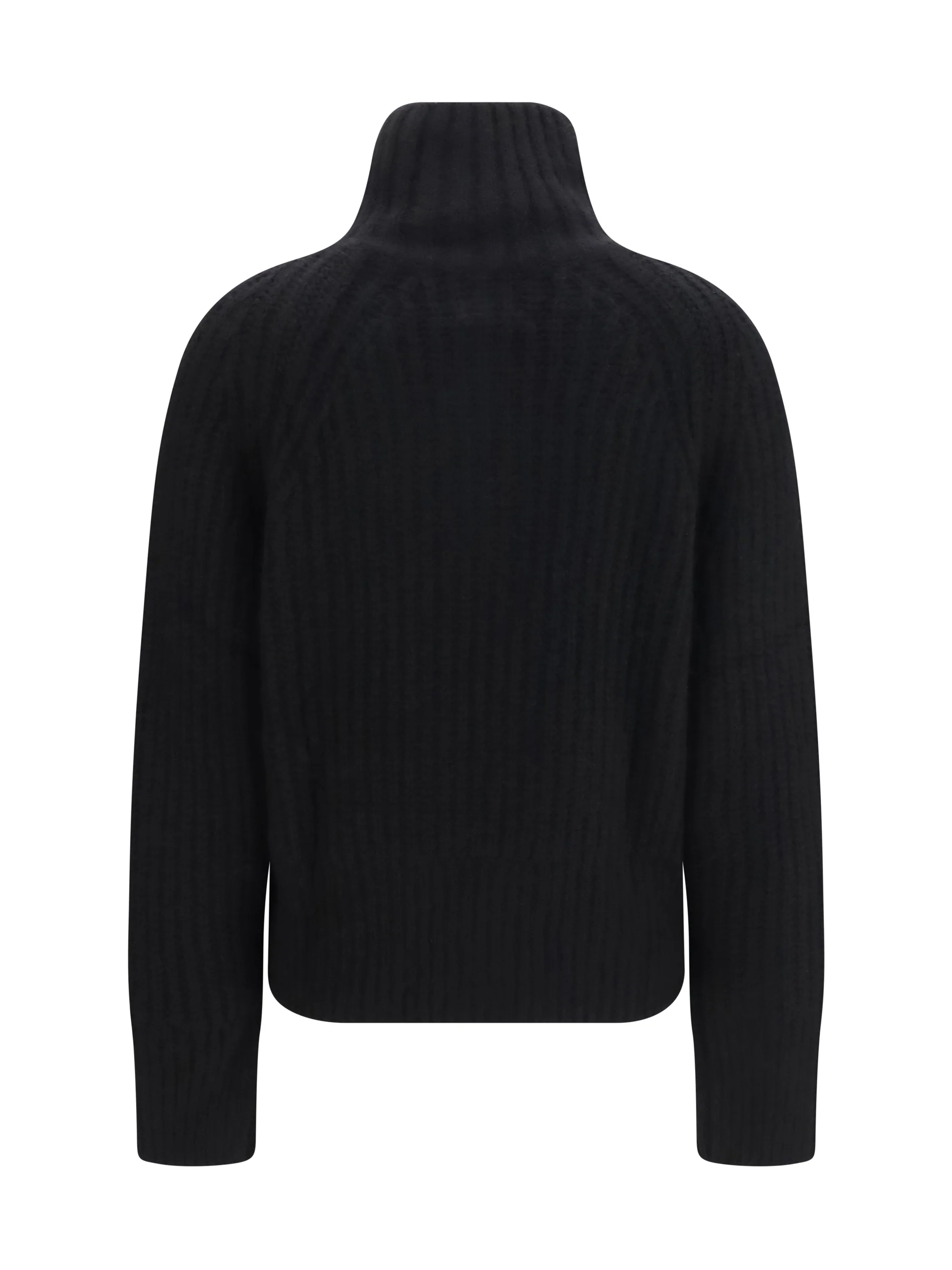 ribbed troyer sweater with zip
